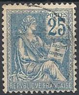 1900-01 FRANCIA USATO ALLEGORIA TIPO MOUCHON 25 CENT II TIPO - FR632 - 1900-02 Mouchon