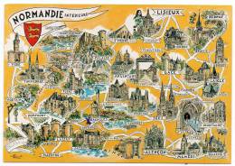 Carte De La Normandie Intérieur - Illustrateur Homualk - Homualk