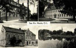 AK See/Kr. Niesky, FDGB-Sanatorium Heideland, Gel, 1959 - Niesky