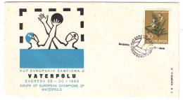 YUGOSLAVIA - Zagreb, European Cup Champions In Waterpolo, Envelope, Year 1966, Commemorative Seal - Water-Polo