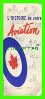 LIVRE - HISTOIRE DE L´ AVIATION ROYALE DU CANADA - 8 PAGES - - Flugzeuge