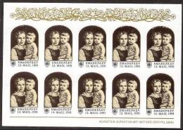 Mother Day 1991 Estonia Sheet Of 10 Vignettes - Moederdag