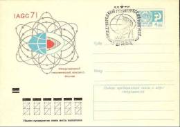 Chemistry USSR 1971 Postmark + Post Statsionary Cover Int. Geochemistry Congress - Chimie