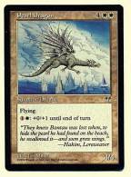 Karte Magic The Gathering  -  Summon Dragon  - Pearl Dragon  -  Englisch - Autres & Non Classés