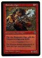 Karte Magic The Gathering  -  Beschwörung Eines Ogers  -  Rasender Oger  -  Deutsch - Autres & Non Classés