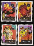 1996 Macau/Macao Stamps-Traditional Chinese Toy Fish Goldfish,dragon Doll Lion Kid Children - Ungebraucht