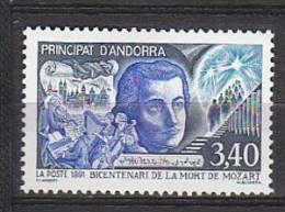 K2234 - ANDORRE FR. Yv N°408 ** MOZART - Unused Stamps