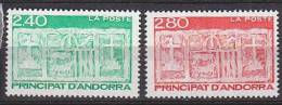 K2236 - ANDORRE FR. Yv N°436/37 ** ARCHEOLOGIE - Unused Stamps