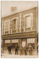 CPA Carte Photo - Cafe Billard Epicerie Mercerie - BIGAUT - (Devanture) - Cafes