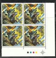 INDIA, 2009, 50th Anniversary Of Steel Authority Of India Limited, SAIL Block Of 4, With Traffic Lights, MNH,(**) - Nuevos