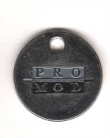 Jeton  De  Caddie  Argenté  PRO  MOD  Verso  1975 - 1995  20  ANS - Trolley Token/Shopping Trolley Chip