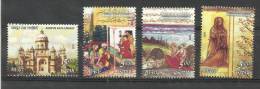 INDIA, 2009, Rampur Raza Library, Set 4 V, Mythology, Jahangir, Akbar Sliver Coin, Manuscripts, Horse, MNH,(**) - Nuevos