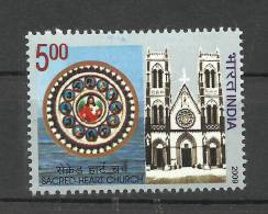 INDIA, 2009, Sacred Heart Church, Puducherry, Architecture, Christianity, MNH,(**) - Nuovi