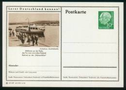 Bund BPK  1956  Mi: P 24  40-213  Mülheim An Der Ruhr - Ausflugsboot - Bildpostkarten - Ungebraucht