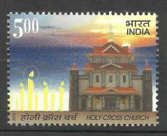 INDIA, 2009, Holy Cross Church, Christianity, Candle, Architecture, Building,  MNH,(**) - Unused Stamps