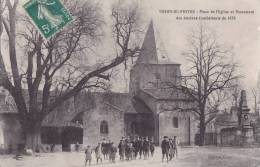 ¤¤  -   USSONS-du-POITOU  -  Place De L'Eglise Et Monument Des Anciens Combattants De 1870   -  ¤¤ - Other & Unclassified