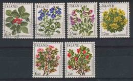 Iceland 1984-85. Wild Flowers - 2 Complete Sets (6 Stamps) - Used Stamps