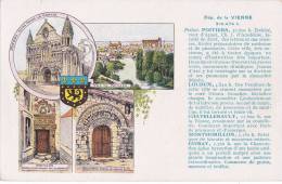 ¤¤  -   Carte Publicitaire Des " Pastilles VALDA " - POITIERS , LOUDUN , CHATELLERAULT , CIVRAY  -  ¤¤ - Other & Unclassified