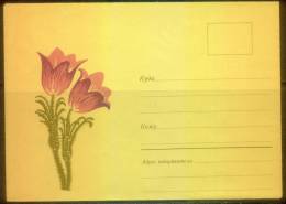 RUSSIA USSR Stationery USSR Be Zenklo 0035 Flowers - Autres & Non Classés