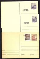 LOT 5 CARTES POSTALES-ENTIERS POSTAUX NEUFS- 2 BUNDPOST BERLIN  AVEC BANDE PHOSPHORE  A GAUCHE DU TIMBRE + 2 AUTRICHE- - Andere & Zonder Classificatie