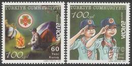 2007 TURKEY EUROPA CEPT - THE CENTENARY OF SCOUTING MNH ** - Unused Stamps