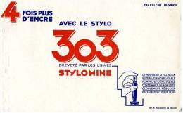 BUVARD BUVARDS STYLOMINE 303 STYLO ECRITURE ENCRE - Stationeries (flat Articles)