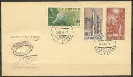 Space. CSSR 1962. Space Science. Michel 1329-34 FDC. 1 FDC Signed By Cosmonaut German Titov. - Europe