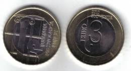 SLOVENIA 2010  3 € COMMEMORATIVO LJUBLJANA CAPITALE MONDIALE DEL LIBRO - Slovenië