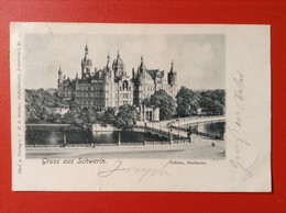 AK Schwerin Schloss Stadtseite 1898 - Schwerin