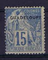 Guadeloupe: Yv. 19,   MH/*,  Maury Cat Value €  65  Signed - Unused Stamps