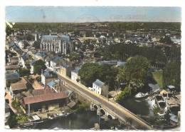 Nort-sur-Erdre (44) : Vue Aérienne Au Niveau  Du Quartier Du Pont Et Vue Sur La Grande Rue En 1972. - Nort Sur Erdre