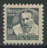 Brazil Brasil 1954 Mi Z5 - Tax ** Father / Pater Bento Dias Pacheco (1819-1911), Leprosy Research Fund / Leprabekämpfung - Unused Stamps