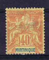 Martinique : Yv. Nr 40  MH/*,  Maury Cat Value €  45 - Unused Stamps