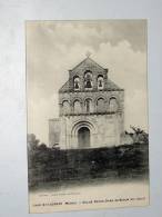 Carte Postale Ancienne : SAINT-LAURENT ( Medoc ) : L´Eglise Notre-Dame De Benon , Animé - La Réole
