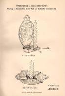 Original Patentschrift - Franz Glück In Berg - Stuttgart , 1891 , Kerzenleuchter , Wandleuchter , Kerze !!! - Luminarie E Lampadari