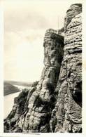 AK Basteiaussicht, Bastei, Gel, 1953 (Rathen, Rathewalde, Wehlen) - Rathen