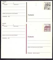 LOT 4 CARTES POSTALES- ENTIERS POSTAUX- 2 BUNDPOST BERLIN AVEC BANDE PHOSPHORE A GAUCHE + 2 AUTRICHE - Other & Unclassified