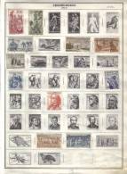 CZECHOSLOVAKIA    Collection Of  Mounted Mint And Used As Per Scan. (2 SCANS) - Colecciones & Series