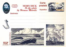 MOBY DICK ON THH WHALE BY HERMAN MELVILLE,LOT 9X POSTCARD STATIONERY, ENTIERS POSTAUX, UNUSED 2004 ROMANIA - Wale