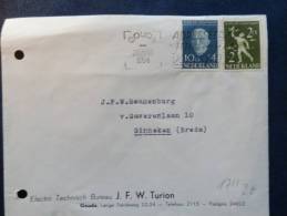 A1711   BRIEF 1954  PERFORATIE LINKS - Briefe U. Dokumente