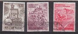 Y8489 - SAN MARINO Ss N°687/89 - SAINT-MARIN Yv N°642/44 - Used Stamps