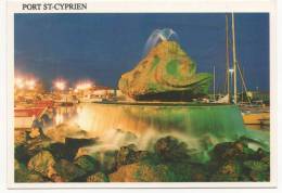 - 66 - PORT SAINT CYPRIEN. - Fontaine Vue De Nuit - - Saint Cyprien