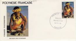 FDC  POLYNÉSIE  1986 TAHITI  # VISAGES POLYNESIENS - FDC