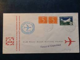 A1799  1° VLUCHT  KLM   1960 - Covers & Documents