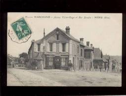 60  Maison Marchand Avenue Victor Hugo & Rue Baudin Méru édit. Marchand Magasin De L'éditeur Buvette De La Gare - Meru