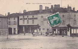 ¤¤  -   MELLE    -   Place Du Marché Et Rue Du Des Halles  -  Au Bon Marché  - Librairie " Moreau "   -  ¤¤ - Melle