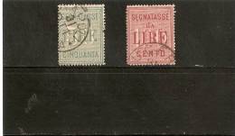 ITALIE  TIMBRES  TAXE  N 20/21     OBLITERE - Taxe