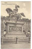 G1165 Torino - Monumento A Emanuele Filiberto Di Savoia - Old Mini Card / Non Viaggiata - Autres Monuments, édifices