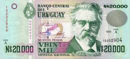 ® URUGUAY: 20000 Nuevos Pesos (1991) UNC - Uruguay