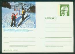 Bund BPK  1973  Mi: P 109 A9-088  Waging Am See - Skifahrer - Cartoline Illustrate - Nuovi